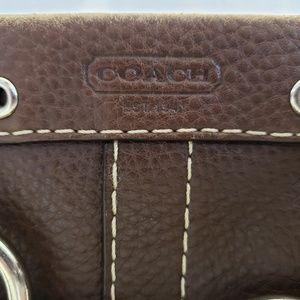 Coach Brown Leather Hamptons Tote Shoulder Bag
